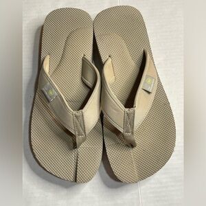 The Healing Sole Womens Original Flip Flop Thong Sz 10 Beige Plantar Fasciitis